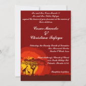 5 x 7 Weddenschap Rode Zonneeuw in Afrika Kaart (Voorkant)