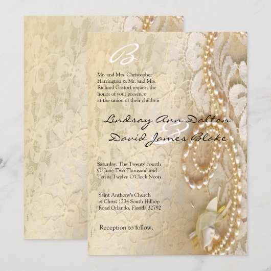 5 x 7 Weddenschap Uitnodiging voor weddenschappen (Voorkant / Achterkant)