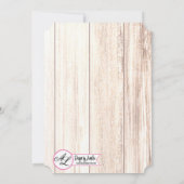 5 x 7 Weddenschappen Uitnodigingslaarzen Land Rust Kaart (Achterkant)