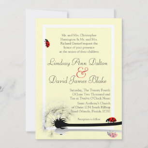 5 x 7 Weddenschappen Yellow en Lady Bugs Kaart
