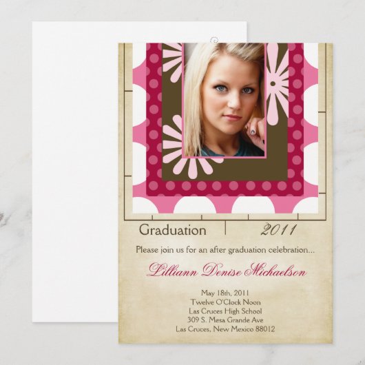 5 x 7 Weekmonsters Fotoaankondiging Afstuderen Kaart (Voorkant / Achterkant)