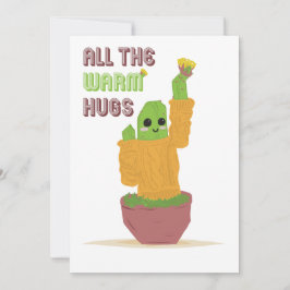 5 x 7 wenskaart Denk aan jou Cactus Feestdagenkaart