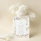 5 x 7 Wildflower Pampas Trouwtafel Nummers