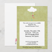 5 x 7 Winter Cloud / Snowflakes Kerstuitnodiging Kaart (Voorkant / Achterkant)