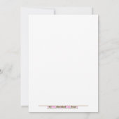 5 x 7 Zanzibar GIRAFFE Oerwoud Baby shower Kaart (Achterkant)