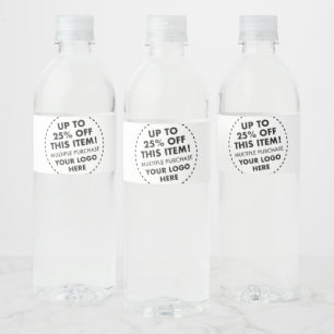 5 x Waterflesetiketten 25% OFF Bulk Kopen Korting Waterfles Etiket