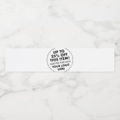5 x Waterflesetiketten 25% OFF Bulk Kopen Korting Waterfles Etiket (Enkel label)