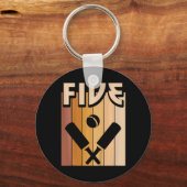 5 Year Old Cricket Birthday Boy Girl 5th Birthday  Sleutelhanger (Voorkant)