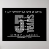 5 Years Retirement or Employee Appreciation Gift Poster (Voorkant)