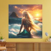 #5  Zeemeerminnenleven Canvas Afdruk (Insitu (Woonkamer))