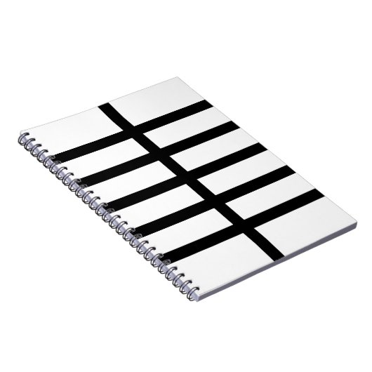 5 Zwarte lijnen Notitieboek (Rechterzijde)