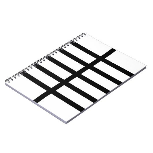 5 Zwarte lijnen Notitieboek (Linkerzijde)