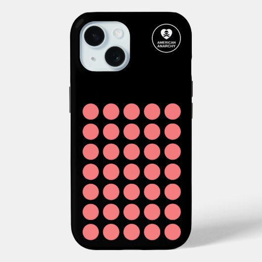 5c Rood met zwart Hoesje - EMO - iPhone / iPad Cas (Achterkant)
