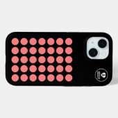 5c Rood met zwart Hoesje - EMO - iPhone / iPad Cas (Achterkant (horizontaal))