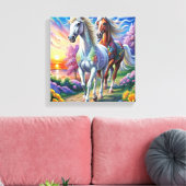 5D Diamond Painting Kit Horse Design DIY Muurkunst Canvas Afdruk (Insitu (Woonkamer))