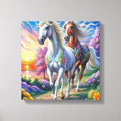 5D Diamond Painting Kit Horse Design DIY Muurkunst Canvas Afdruk (Voorkant)