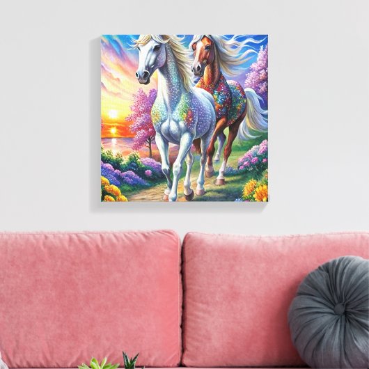 5D Diamond Painting Kit Horse Design DIY Muurkunst Canvas Afdruk (Insitu (Woonkamer))