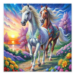 5D Diamond Painting Kit Horse Design DIY Muurkunst Foto Afdruk