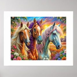 5D Diamond Painting Kit Horse Design DIY Muurkunst Poster