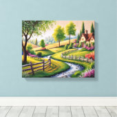 5D DIY Diamond Painting Kit - Villa op het plattel Canvas Afdruk (Insitu (Houten vloer))