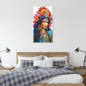 5D Impasto olieverfschilderij – Shakti Canvas Afdruk (Insitu (Slaapkamer))