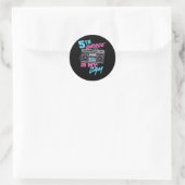 5de graad is mijn Jam Fun leraren studenten terug Ronde Sticker (Tas)
