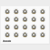 5de graad: Perfecte Meester Ronde Sticker (Vel)