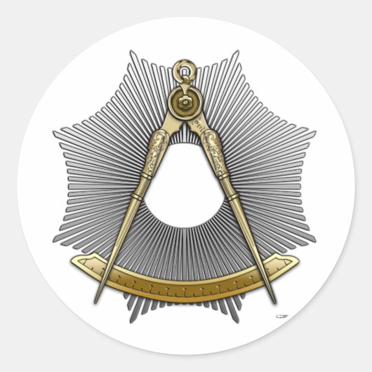 5de graad: Perfecte Meester Ronde Sticker (Voorkant)