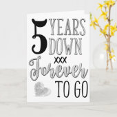 5de Jubileum, 5 jaar terug naar links om kaart te  (Gele Bloem)