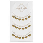 5de Jubileum van het Weddenschap kleine cadeautas  (Achterkant)