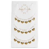 5de Jubileum van het Weddenschap kleine cadeautas  (Voorkant)