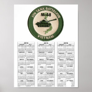 5de TANK BATTALION VIETNAM Poster