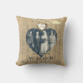 5e Afbeelding van hout Foto Sierkussen van het har (Voorkant)