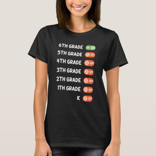 5e Afstuderen volgende halte middelbare school T-shirt (Voorkant)