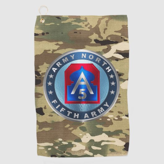 5e ARMY Golfhanddoek (Voorkant)