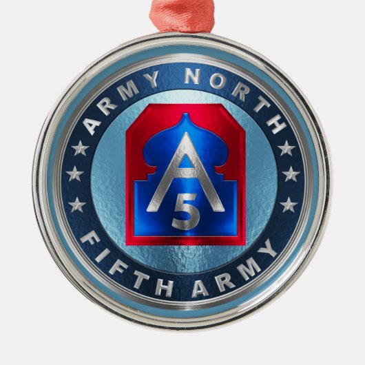 5e ARMY Metalen Ornament (Voorkant)