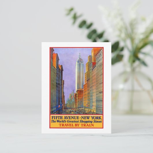, 5e Ave New York Briefkaart (Staand voorkant)