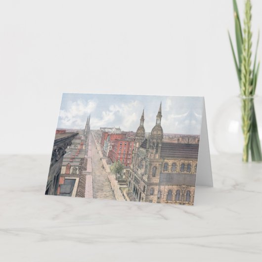 5e Avenue New York City Feestdagen Kaart (Voorkant)