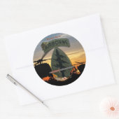 5e bijzondere troepenmacht Groen Berets lrp nam Ronde Sticker (Envelop)