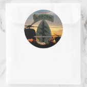 5e bijzondere troepenmacht Groen Berets lrp nam Ronde Sticker (Tas)