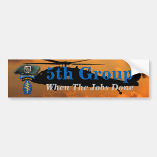5e bijzondere troepenmacht Groene Berets Groep SF  Bumpersticker