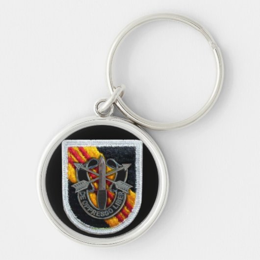 5e bijzondere troepenmacht groene berets sf sf - v sleutelhanger (Voorkant)