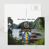 5e bijzondere troepenmacht groene berets vietnam - briefkaart (Voorkant / Achterkant)