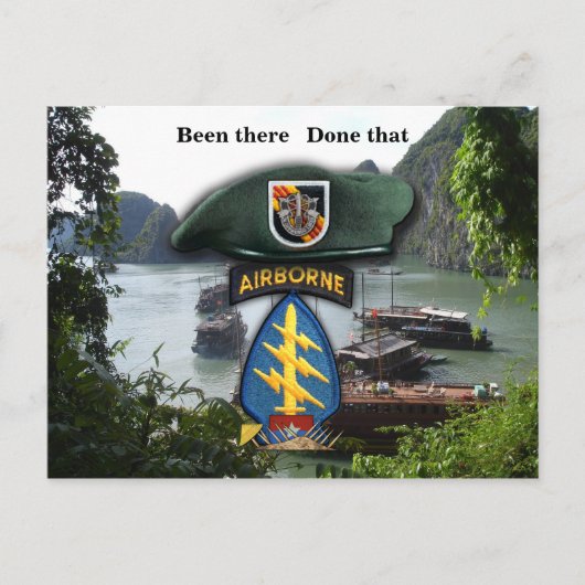 5e bijzondere troepenmacht groene berets vietnam - briefkaart (Voorkant)