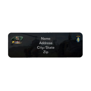 5e bijzondere troepenmacht vietnam - oorlog etiket