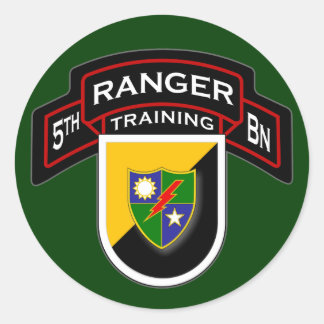 5e BN training, 75e Ranger RGT - Airborne 2 Ronde Sticker