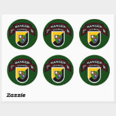 5e BN training, 75e Ranger RGT - Airborne 2 Ronde Sticker (Vel)