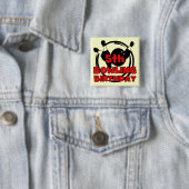 5e Bowling Birthday Tshirts en cadeautjes Vierkante Button 5,1 Cm (In situ)