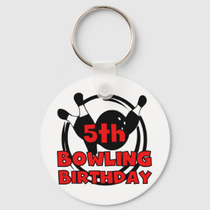5e Bowling Verjaardag Tshirts en geschenken Sleutelhanger