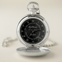 5e bruiloft Jubileum Man Gift Pocket Watch